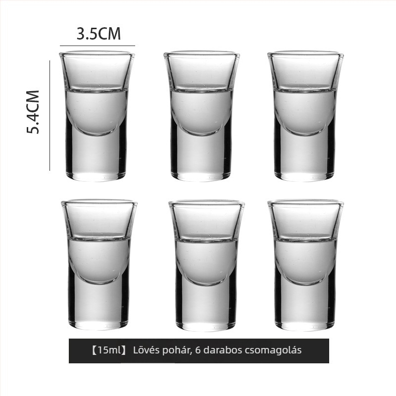 Üvegpohár-készlet logóval, üveganyag, kapacitás 1–100 ml, súly 1.0 kg