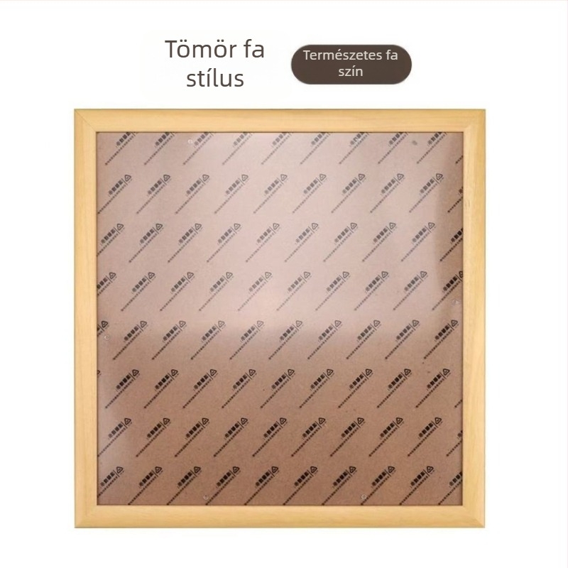 4 darabos képkeret készlet, négyszög alakú, tömörfa és kompozitfa, kínai festményekhez és kalligráfiához