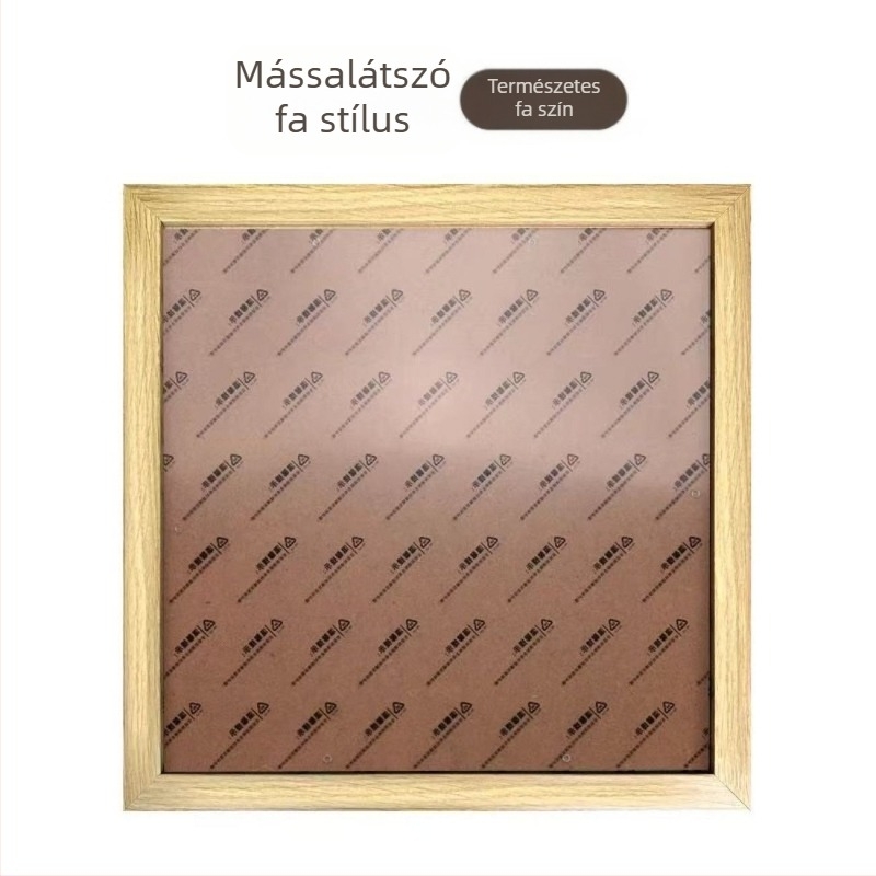 4 darabos képkeret készlet, négyszög alakú, tömörfa és kompozitfa, kínai festményekhez és kalligráfiához