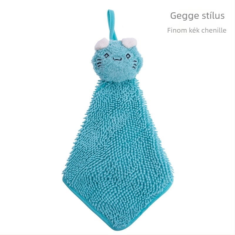 Függő kéztörlő coral fleece-ből, 16 szál, 80–100 g, varrásos kivitel