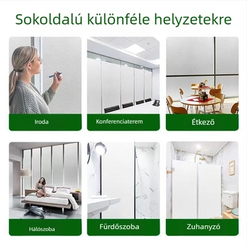 Ablak magánéletét védő fólia — PVC anyag; Elektrosztatikus tapadás; Modern stílus; Mintázat: Egységes
