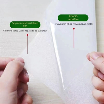 Ablak magánéletét védő fólia — PVC anyag; Elektrosztatikus tapadás; Modern stílus; Mintázat: Egységes