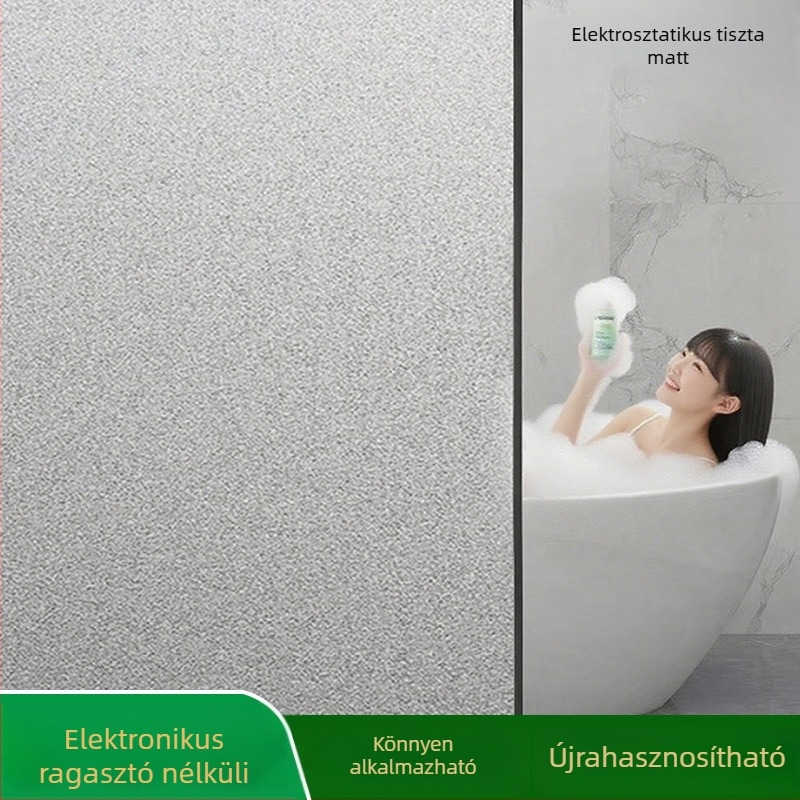 Ablak magánéletét védő fólia — PVC anyag; Elektrosztatikus tapadás; Modern stílus; Mintázat: Egységes