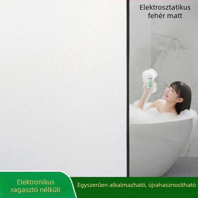 Ablak magánéletét védő fólia — PVC anyag; Elektrosztatikus tapadás; Modern stílus; Mintázat: Egységes