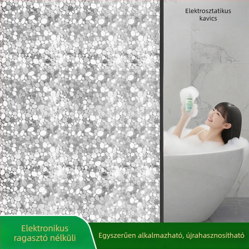 Ablak magánéletét védő fólia — PVC anyag; Elektrosztatikus tapadás; Modern stílus; Mintázat: Egységes