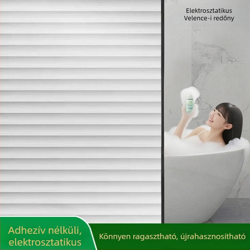 Ablak magánéletét védő fólia — PVC anyag; Elektrosztatikus tapadás; Modern stílus; Mintázat: Egységes