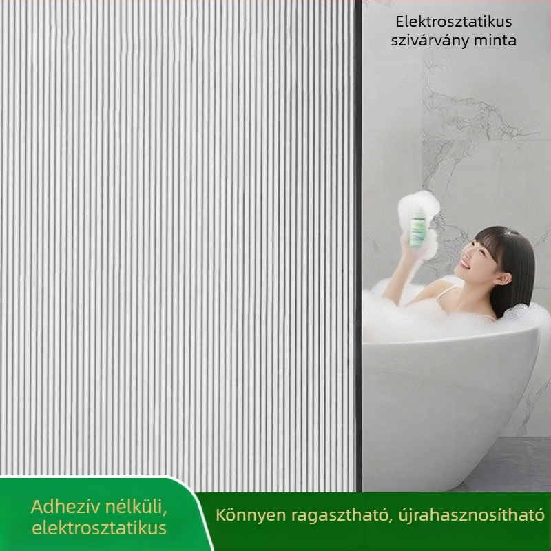 Ablak magánéletét védő fólia — PVC anyag; Elektrosztatikus tapadás; Modern stílus; Mintázat: Egységes