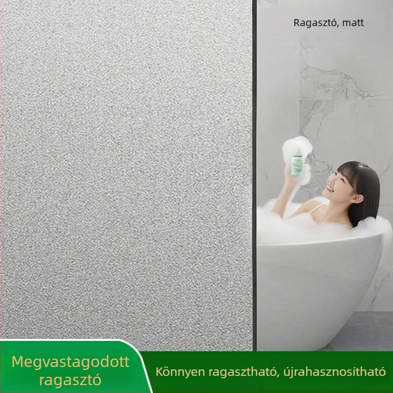 Ablak magánéletét védő fólia — PVC anyag; Elektrosztatikus tapadás; Modern stílus; Mintázat: Egységes