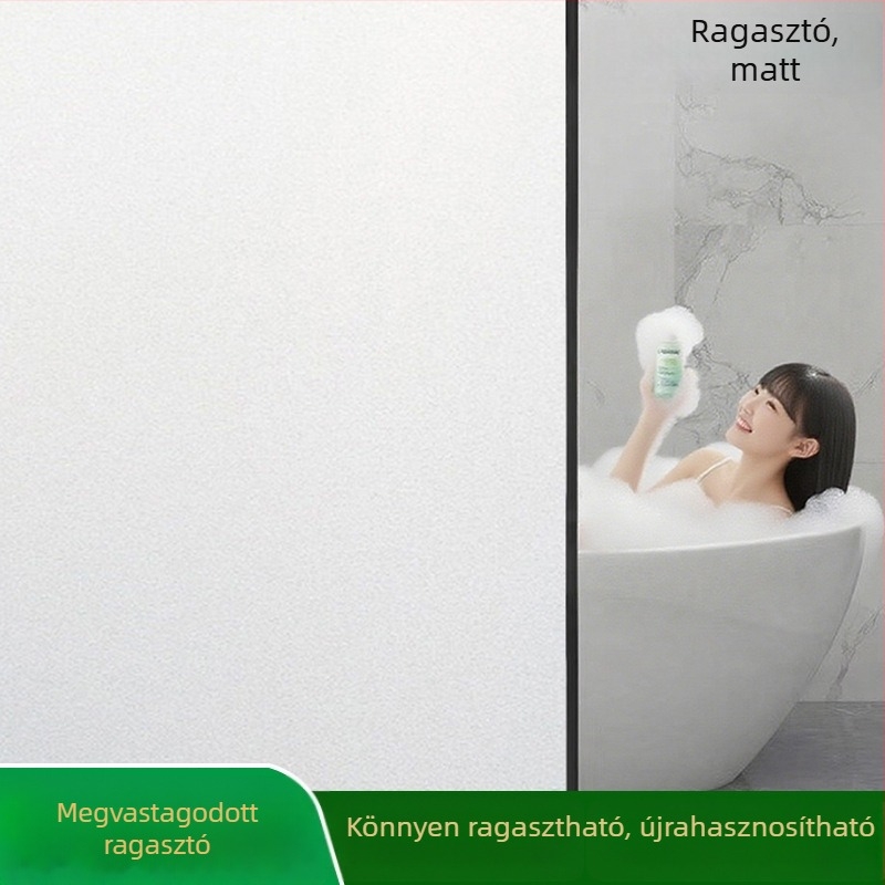 Ablak magánéletét védő fólia — PVC anyag; Elektrosztatikus tapadás; Modern stílus; Mintázat: Egységes