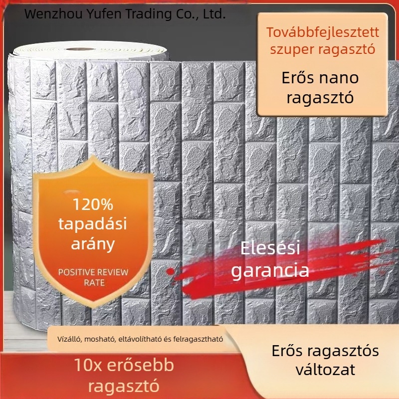 Öntapadós, vízálló 3D falmatrica hálószobára, ütésálló cartoon motívumok, vastag, puha bevonat óvodának és gyerekszobának