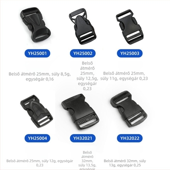 Állítható műanyag csat POM-ból hátizsákhoz – kiegészítők a bőröndhöz, Yonghang, licencelt magáncímke