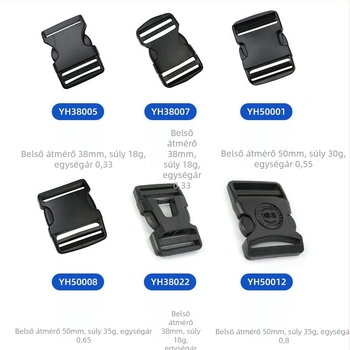 Állítható műanyag csat POM-ból hátizsákhoz – kiegészítők a bőröndhöz, Yonghang, licencelt magáncímke