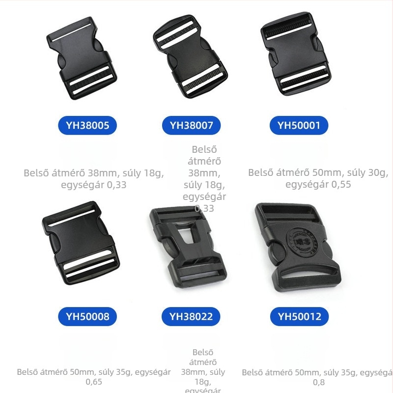 Állítható műanyag csat POM-ból hátizsákhoz – kiegészítők a bőröndhöz, Yonghang, licencelt magáncímke