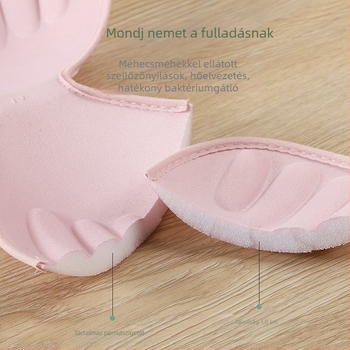Vastagított egyrészes női sportmelltartó párna – légáteresztő pamut, cserebetét, 2018