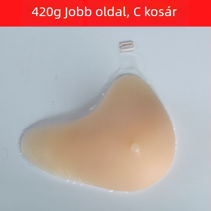 Kampós kialakítású szilikon melltartó forma, normál fehérneműkkel használható, hónalj alatti hosszabbító párna a méret és a vastagság növeléséhez