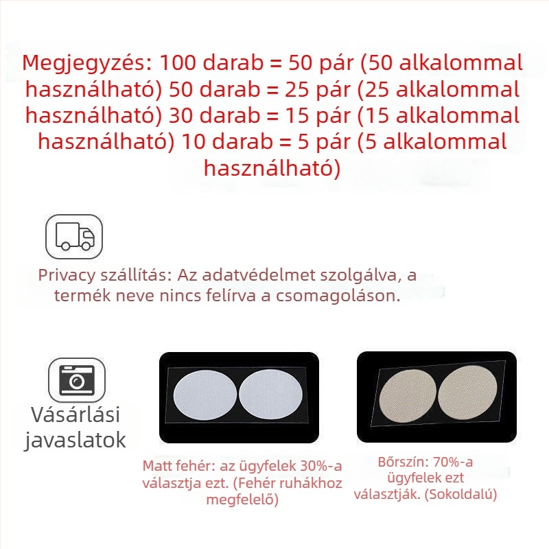 Férfi mellbimbó patch – nemszőtt anyag, vékony, nyom nélkül, South Star