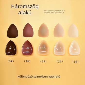 Háromszög alakú szilikon melltapasz, önadhéziós, láthatatlan, izzadásálló, nyár