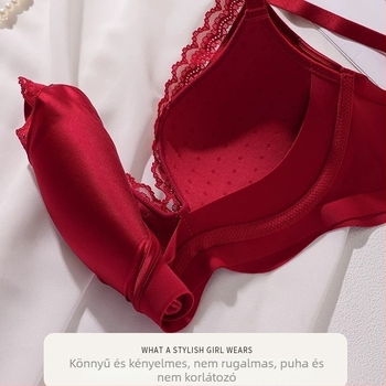 Formázó női fehérnemű készlet, 3/4 kosár, vékony formázó kosár, nejlon anyag, csipke, rögzített vállpántok