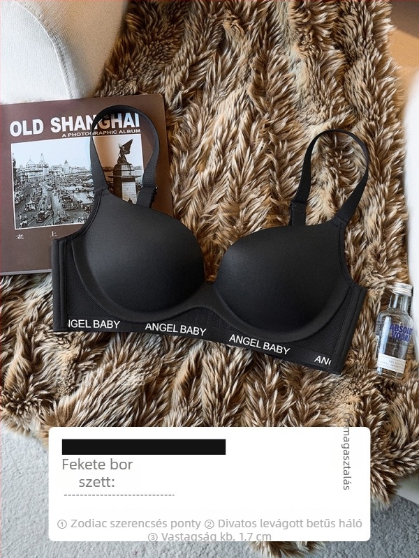 Modal anyagból készült melltartó szett, 3/4 kosár, Formázott kosár: felső vékony, alsó vastag, Fixált dupla vállpántok, Funkciók: összehúzás, nyom nélküli, push-up