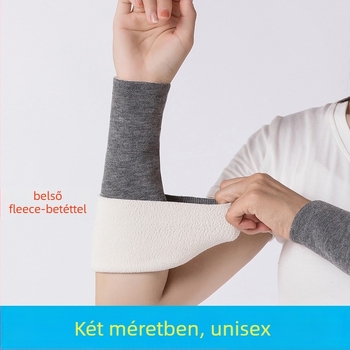 Férfi polár fleece bevonat félujjas alkarkesztyű, melegen téli–tavaszi–őszre