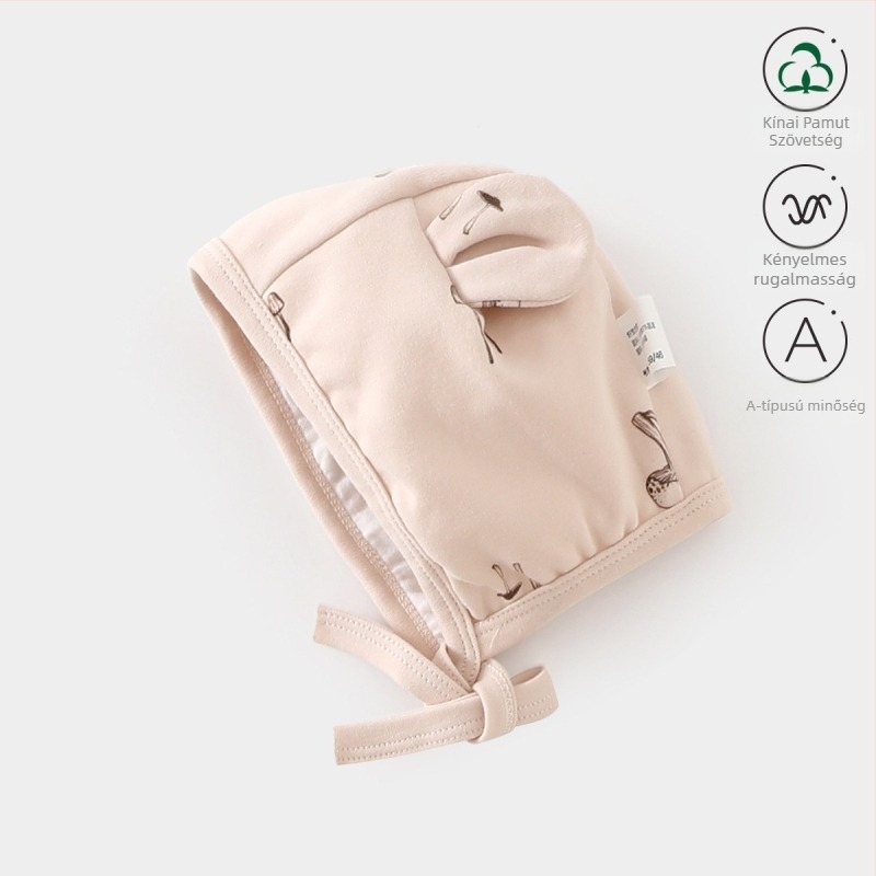 1-2 éves korú babák számára kupola alakú sapka, szegéllyel, légáteresztő nylon anyag 95%, meleg tavasz-őszre — eredeti dizájn