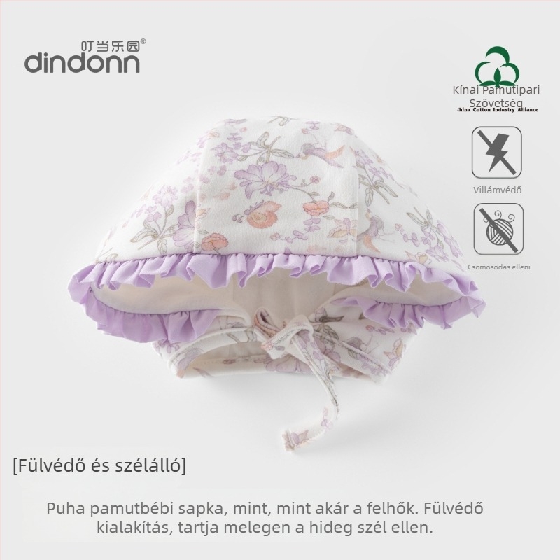 1-2 éves korú babák számára kupola alakú sapka, szegéllyel, légáteresztő nylon anyag 95%, meleg tavasz-őszre — eredeti dizájn
