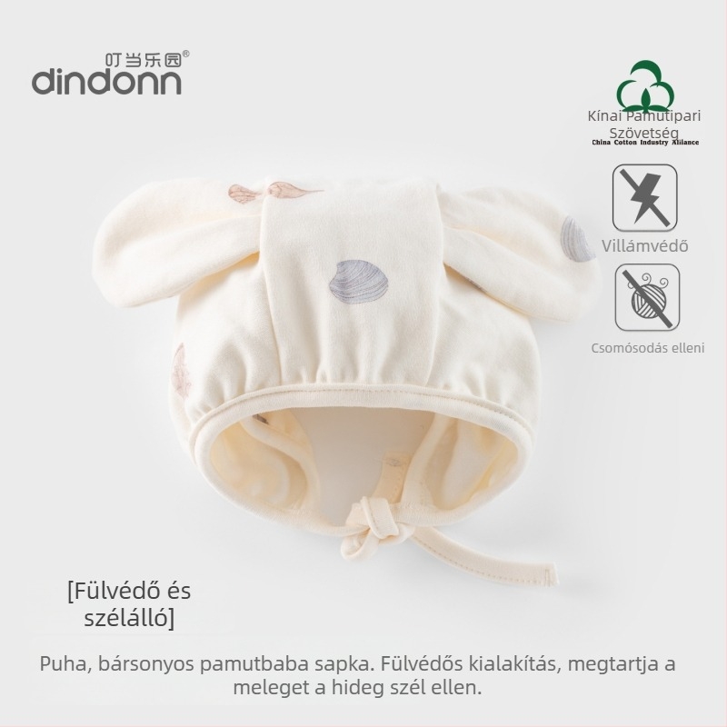 1-2 éves korú babák számára kupola alakú sapka, szegéllyel, légáteresztő nylon anyag 95%, meleg tavasz-őszre — eredeti dizájn