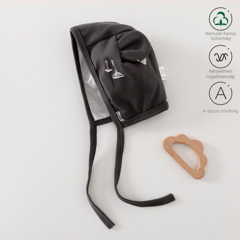 1-2 éves korú babák számára kupola alakú sapka, szegéllyel, légáteresztő nylon anyag 95%, meleg tavasz-őszre — eredeti dizájn