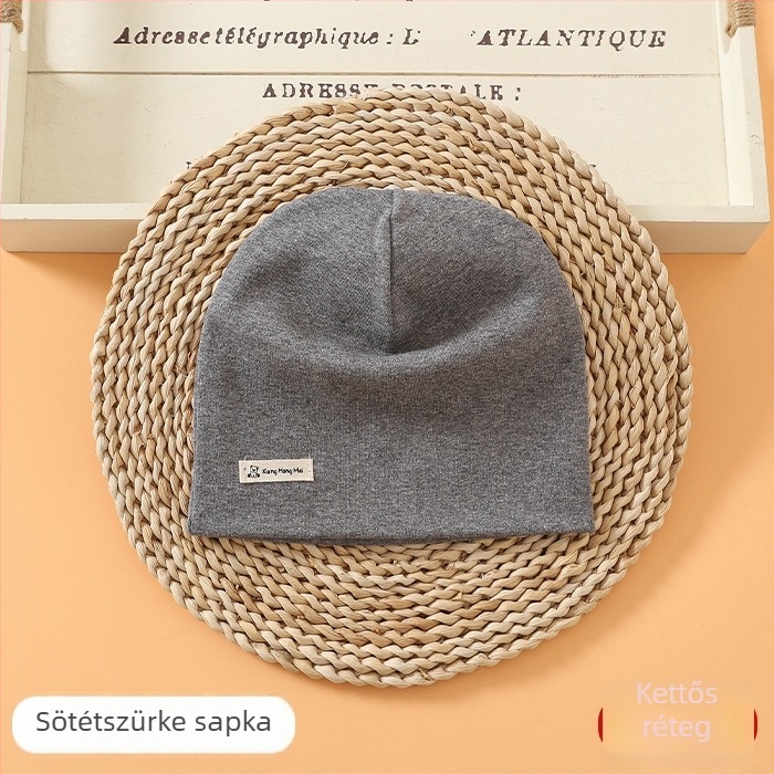 Koreai stílusú gyerek pulóver kötött sapka, őszre és télre, meleg