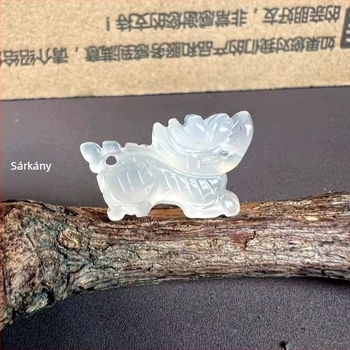 Kalcedonból készült 3D Zodiákus állatok – gravírozott és polírozott