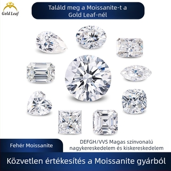 Moissanit 1 karát, DEFGH szín, VVS tisztaság, Geometriai forma, Tanúsítvány mellékelve