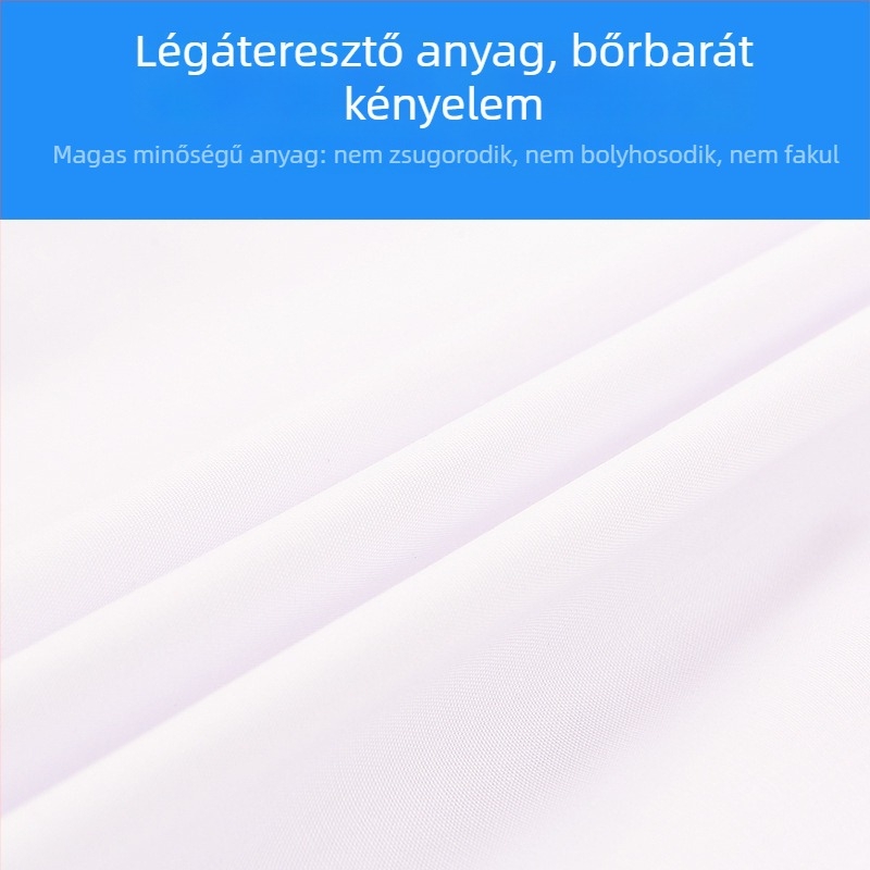Uniszex pamut pulóver sapka kapucnival és rövid karimával, porálló élelmiszeripari használatra; logó testreszabható