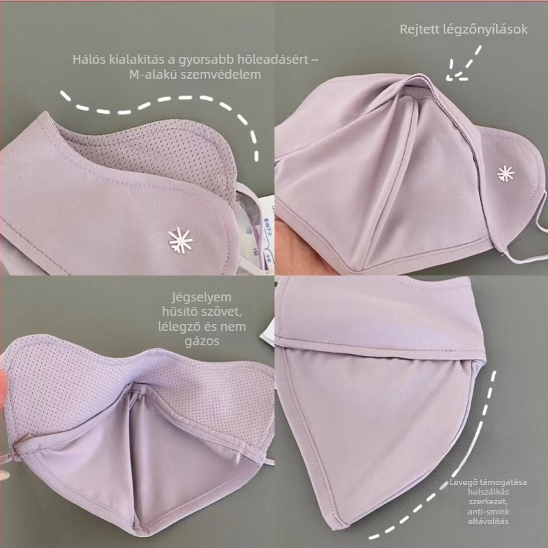 Arcmaszk UPF50+, UV védelem, légáteresztő, szélálló, Ice Silk poliészter anyag