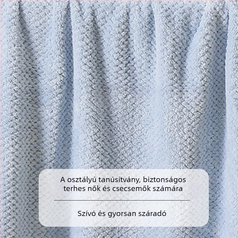 Fürdőlepedő - Szuper nedvszívó, puha mikroszálas Jacquard 150D, gyors száradás, szálak nélkül