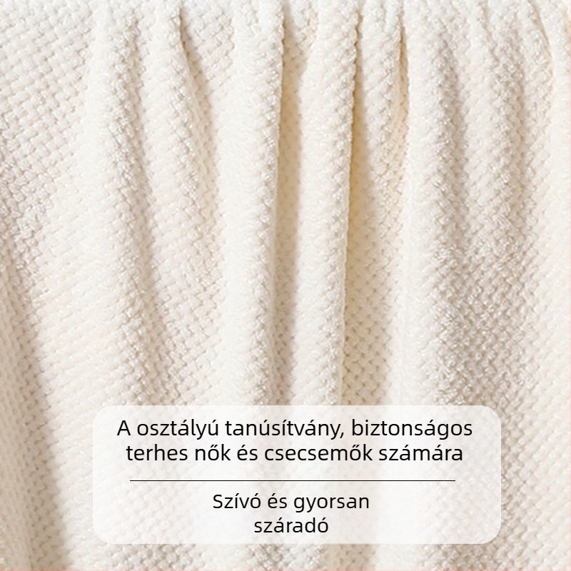 Fürdőlepedő - Szuper nedvszívó, puha mikroszálas Jacquard 150D, gyors száradás, szálak nélkül