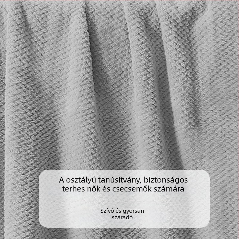 Fürdőlepedő - Szuper nedvszívó, puha mikroszálas Jacquard 150D, gyors száradás, szálak nélkül