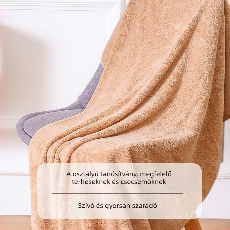 Fürdőlepedő - Szuper nedvszívó, puha mikroszálas Jacquard 150D, gyors száradás, szálak nélkül