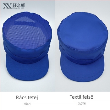 Uniszex pamut peaked sapka, nagy karimával, egyszínű, egyszerű dizájn