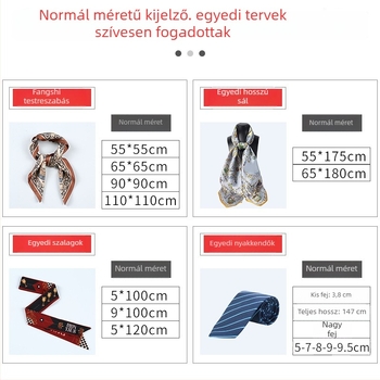 Poliészter négyszögletes sál twill szövésű, uniszex fejkendő, eredeti dizájn