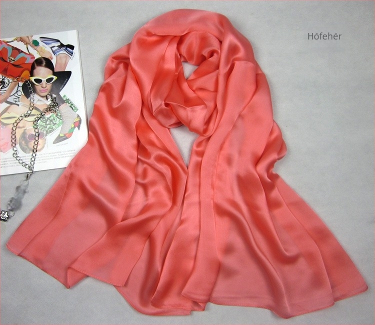 Xin totem Szatén selyemsál – 100% mulberry selyem, szatén szövés, divatos városi stílus, tavasz