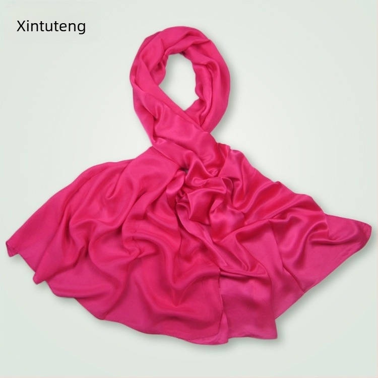 Xin totem Szatén selyemsál – 100% mulberry selyem, szatén szövés, divatos városi stílus, tavasz