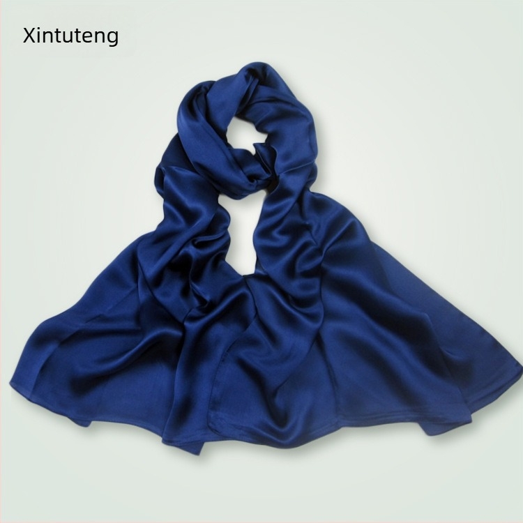 Xin totem Szatén selyemsál – 100% mulberry selyem, szatén szövés, divatos városi stílus, tavasz