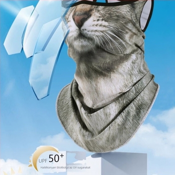 Fél arcmaszk és nyakmelegítő – szélálló kerékpározáshoz, napvédelmet nyújtó, poliészter anyag (>96%), nyár 2025 megjelenés