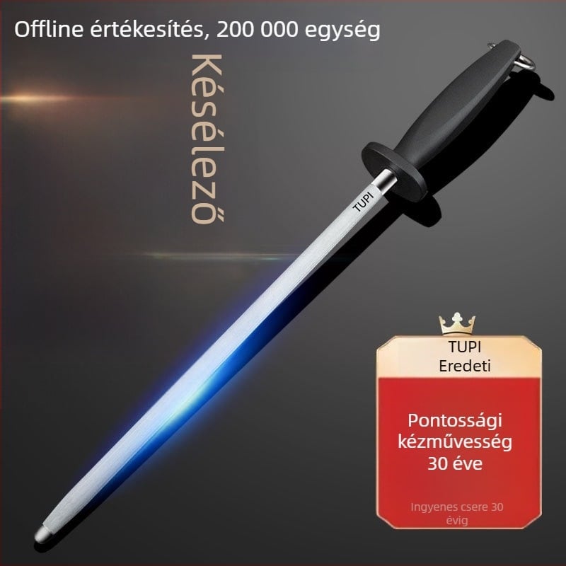 Késekhez élező rúd – magas széntartalmú acél, professzionális, univerzális stílus, 2022 tavaszán bemutatva