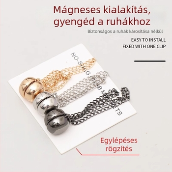 Mágneses mandzsetta gombok – ötvözet, női IN stílus, kerek forma, elektroplatírozás, 2025 tavasz