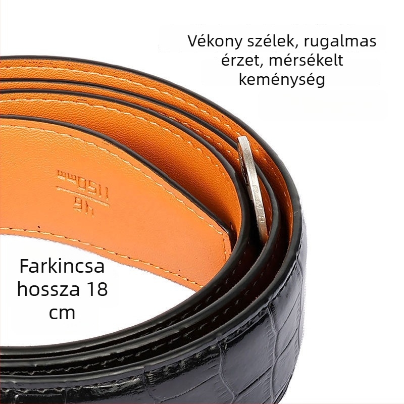 Time Choice férfi öv split bőrből automata csattal, cink ötvözetű csattal, szélesség 2-4 cm