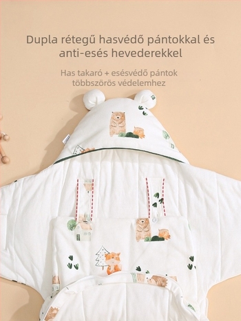 Hálózsák babáknak, 95% pamut anyag, töltet 100% pamut, egész éves használatra, újszülötteknek, Bolin Lily