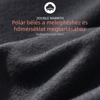 Női téli termoszett: felső és alsó, fleece béléssel, síeléshez és kültéri túrázáshoz
