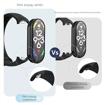 Xiaomi Mi Band 9/8 cserepánt – NFC verzió, műanyag szíj, divatos stílus, testreszabható szíj szélesség