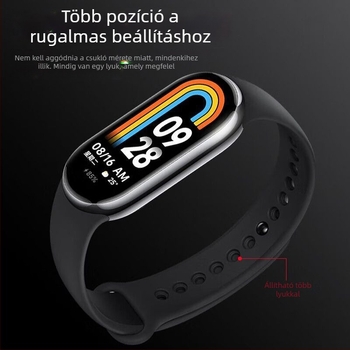 Xiaomi Mi Band 9/8 cserepánt – NFC verzió, műanyag szíj, divatos stílus, testreszabható szíj szélesség